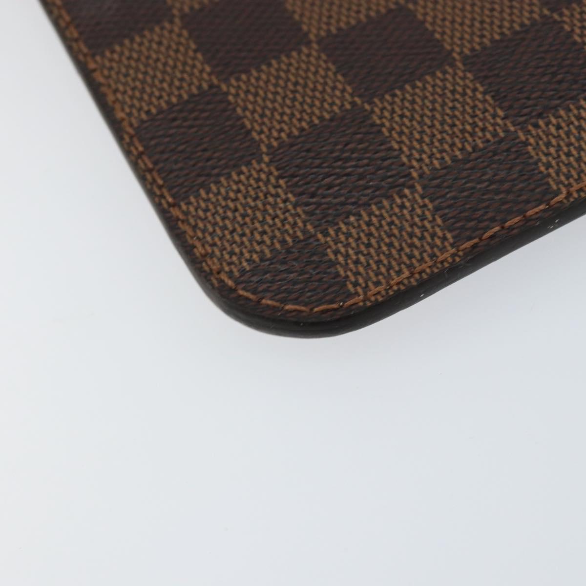 LOUIS VUITTON Damier Ebene Neverfull MM Pouch Accessory Pouch LV Auth 153561