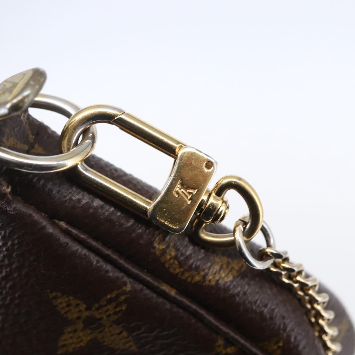 LOUIS VUITTON Christmas Limited Mini Pochette Accessoires M41655 Auth 153564