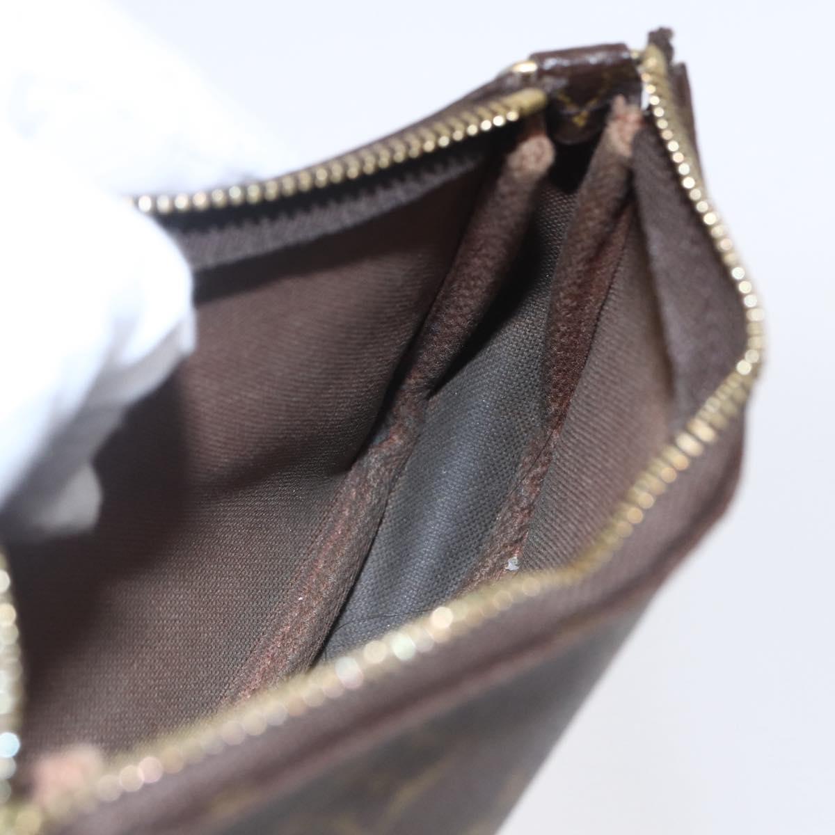 LOUIS VUITTON Christmas Limited Mini Pochette Accessoires M41655 Auth 153564