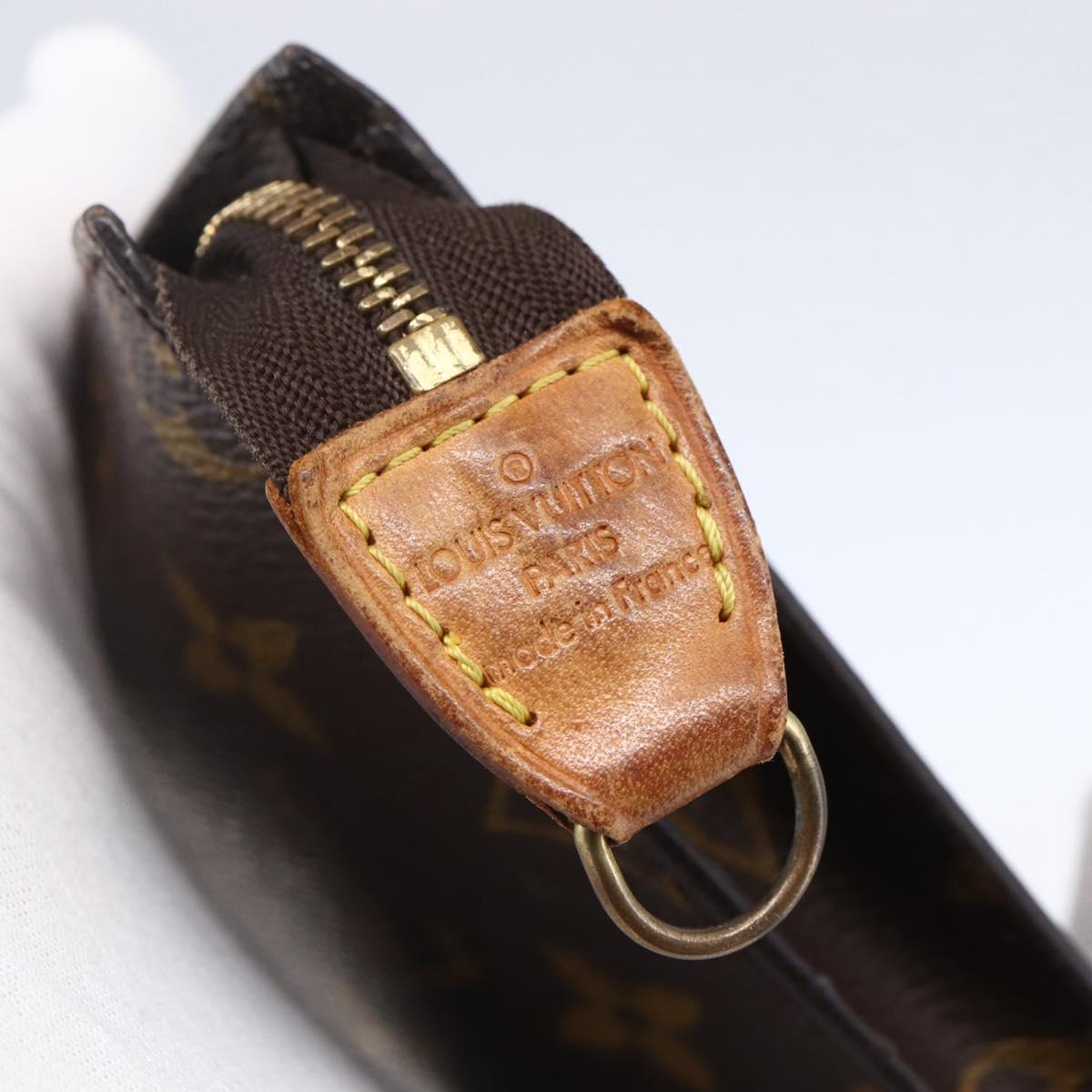 LOUIS VUITTON Monogram Bucket PM Accessory Pouch LV Auth 153565