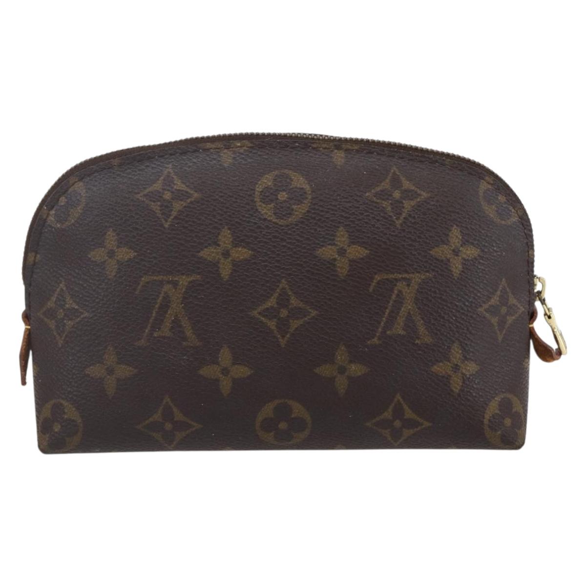 LOUIS VUITTON Monogram Pochette Cosmetic PM Cosmetic Pouch M47515 LV Auth 153567