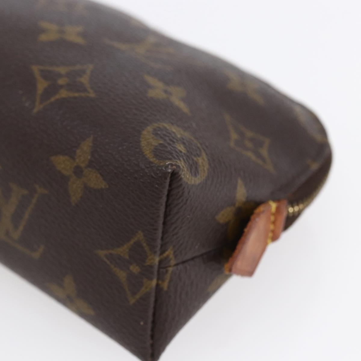 LOUIS VUITTON Monogram Pochette Cosmetic PM Cosmetic Pouch M47515 LV Auth 153567