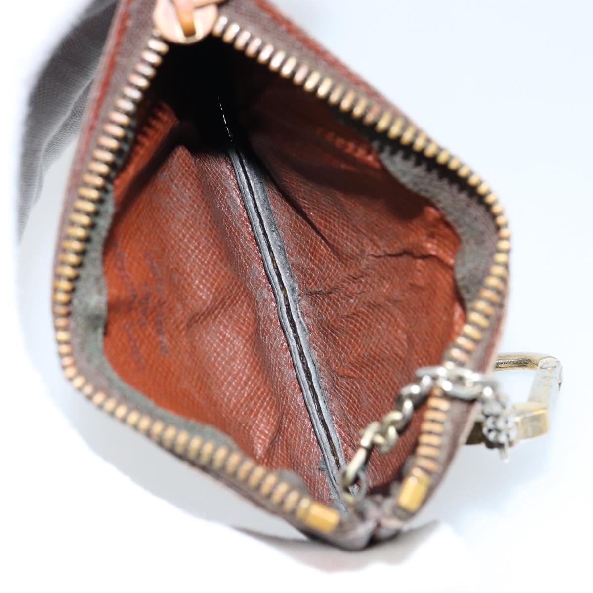LOUIS VUITTON Monogram Pochette Cles Coin Purse M60033 LV Auth 153568