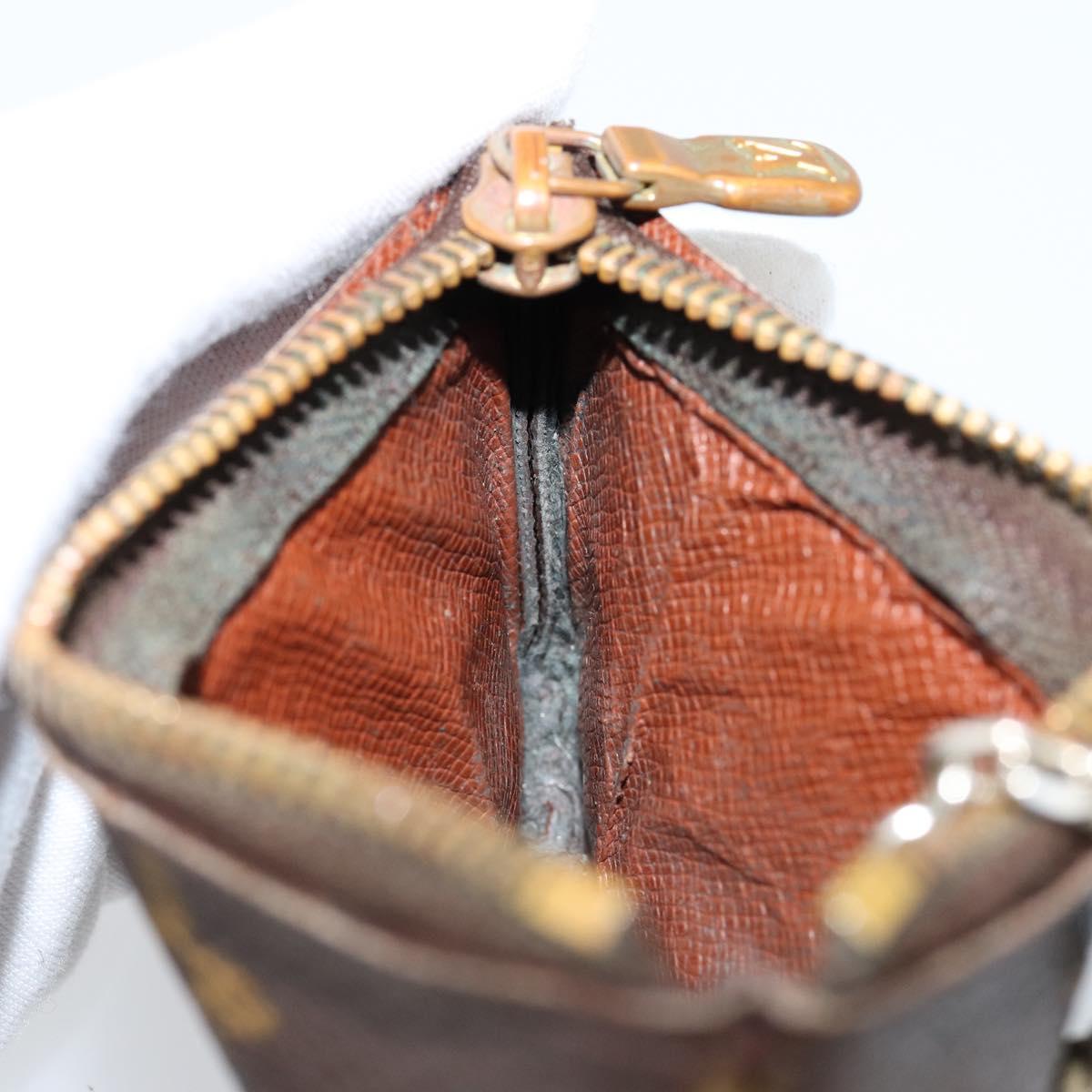 LOUIS VUITTON Monogram Pochette Cles Coin Purse M60033 LV Auth 153568