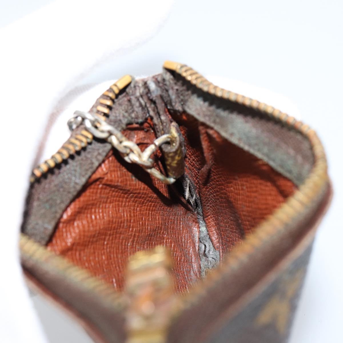 LOUIS VUITTON Monogram Pochette Cles Coin Purse M60033 LV Auth 153568