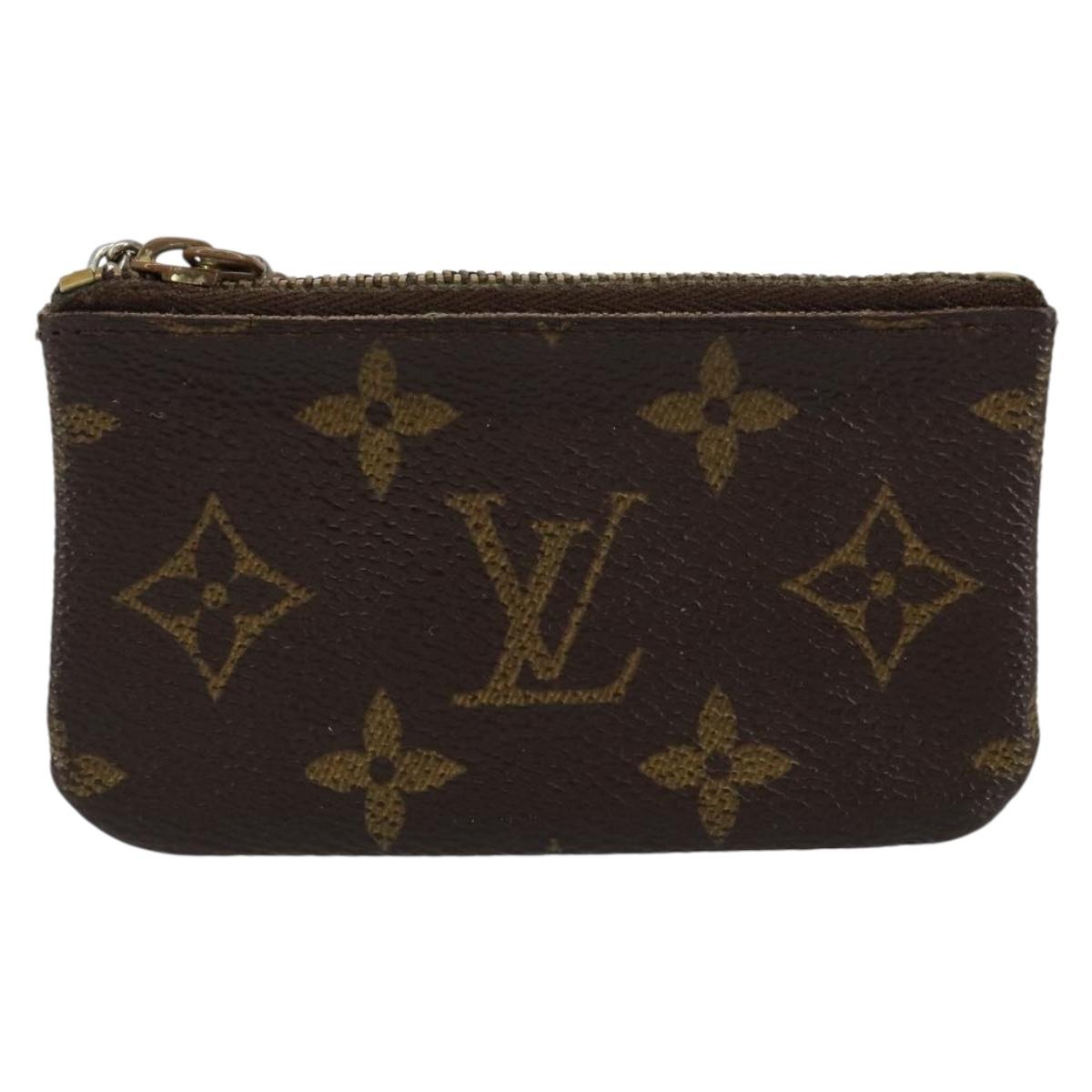 LOUIS VUITTON Monogram Pochette Cles Coin Purse M60033 LV Auth 153568