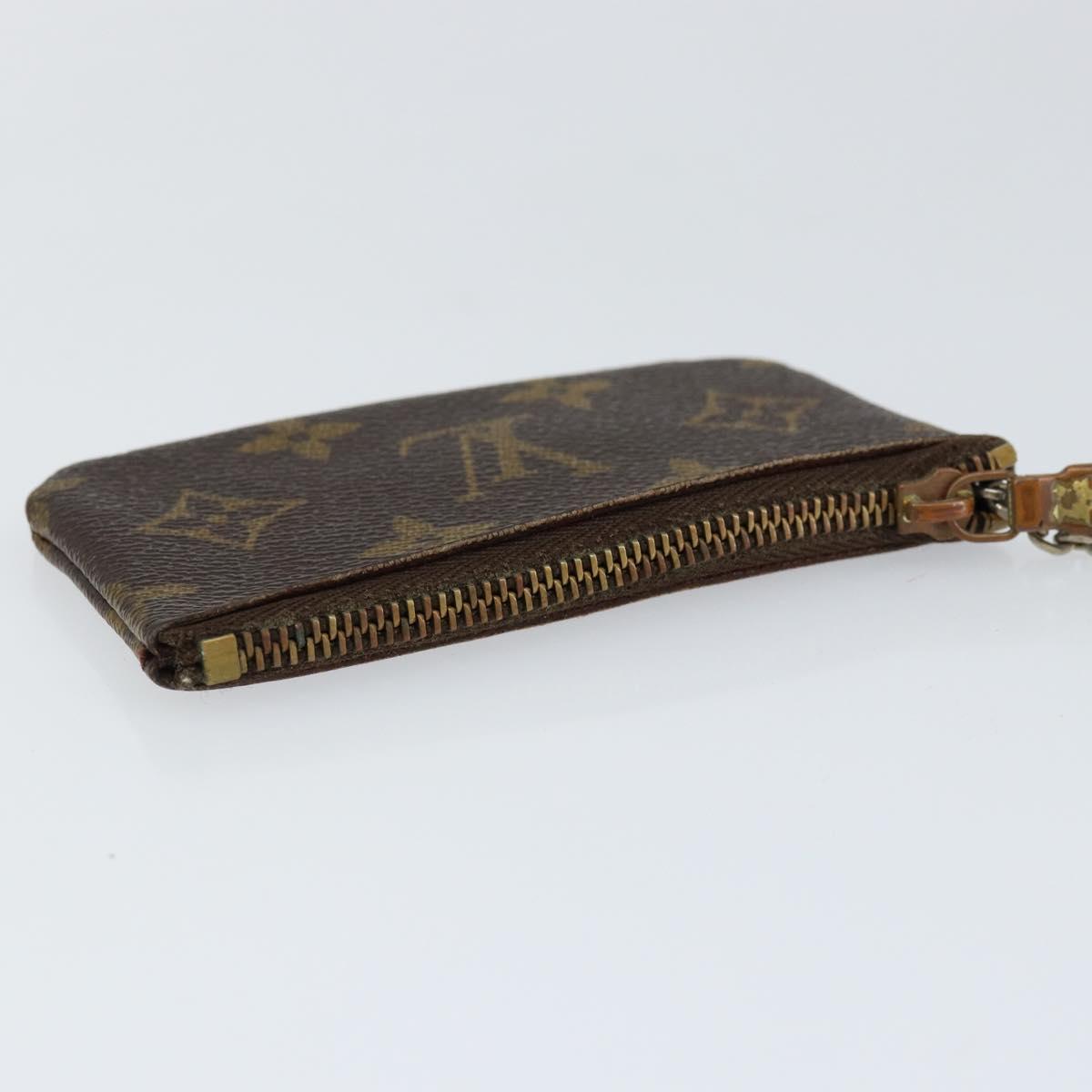 LOUIS VUITTON Monogram Pochette Cles Coin Purse M60033 LV Auth 153568