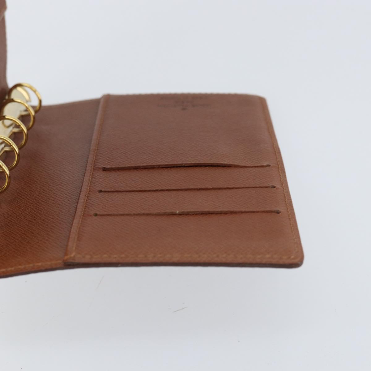 LOUIS VUITTON Monogram Agenda PM Day Planner Cover R20005 LV Auth 153570