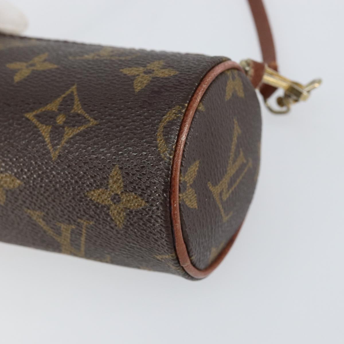 LOUIS VUITTON Monogram Papillon Pouch LV Auth 153573