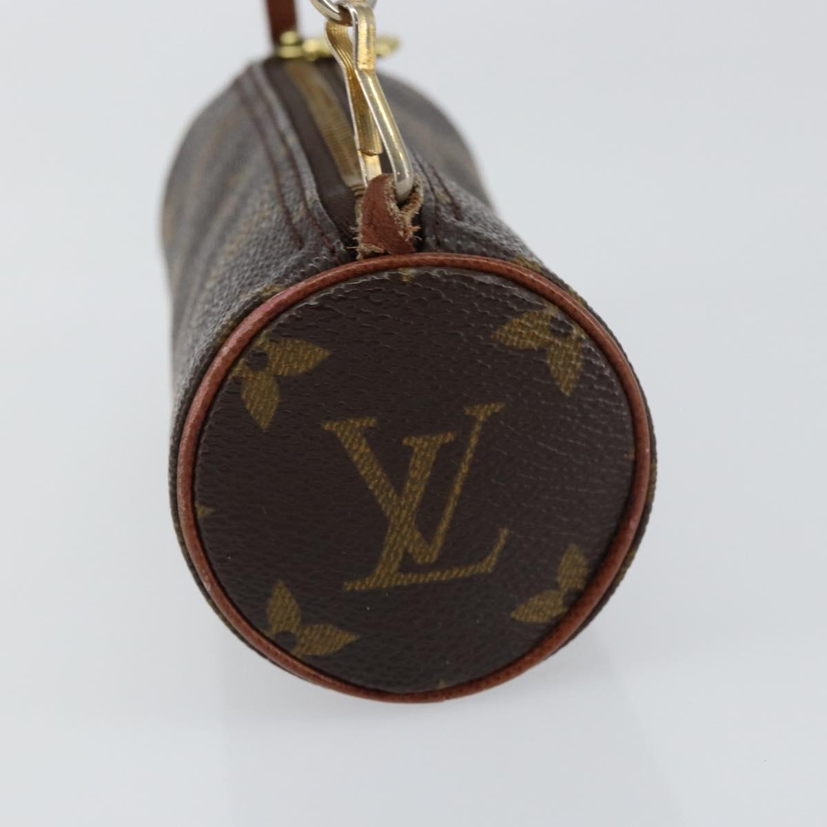 LOUIS VUITTON Monogram Papillon Pouch LV Auth 153573