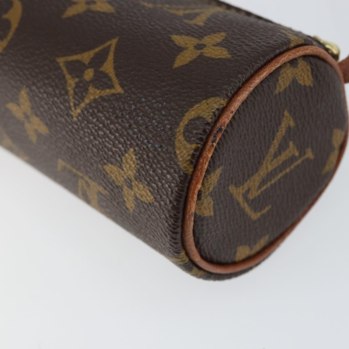 LOUIS VUITTON Monogram Papillon Pouch LV Auth 153574