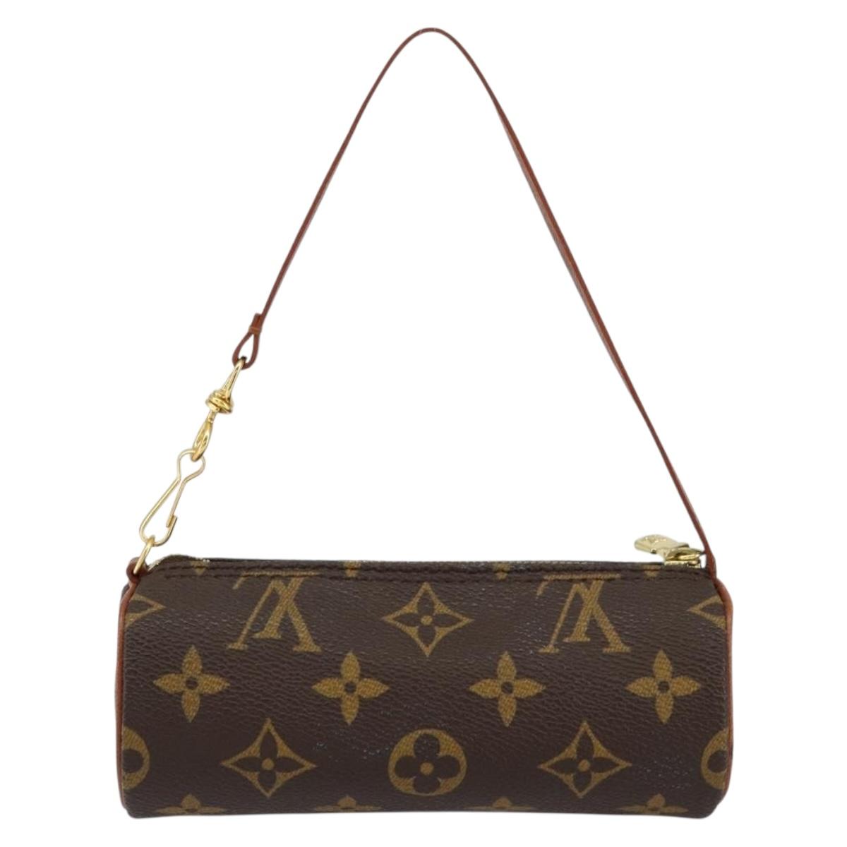 LOUIS VUITTON Monogram Papillon Pouch LV Auth 153574