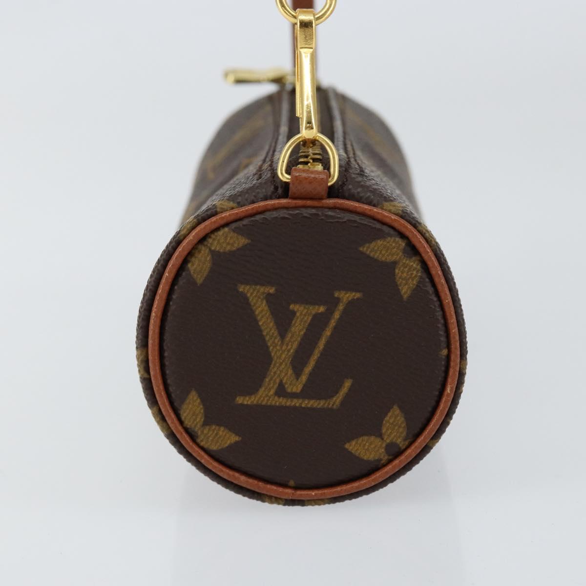 LOUIS VUITTON Monogram Papillon Pouch LV Auth 153574