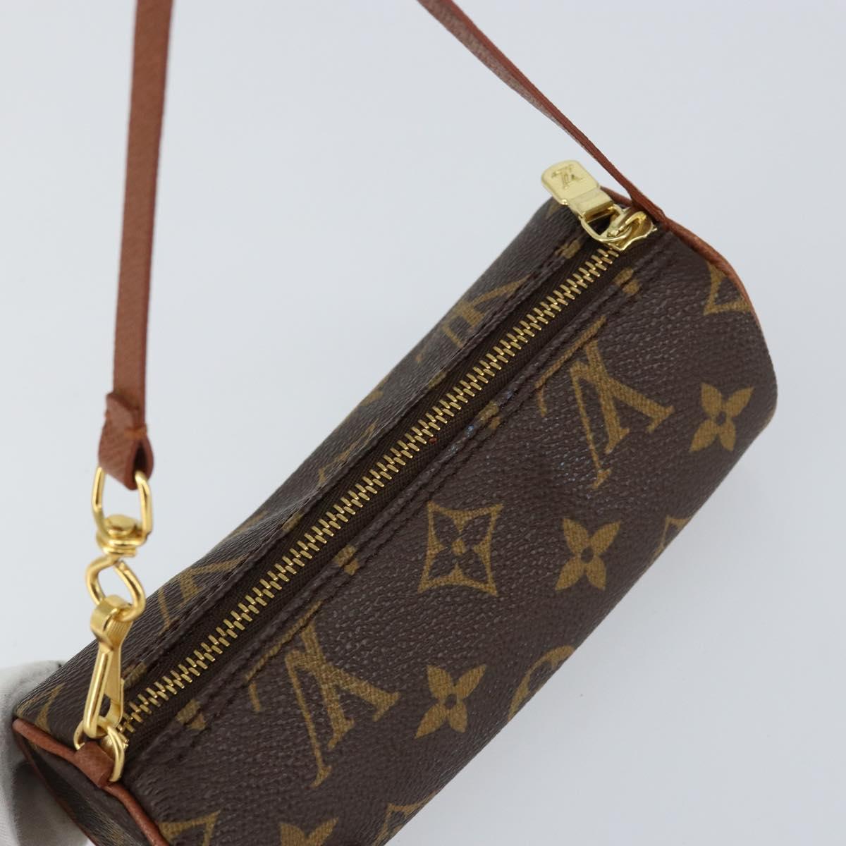 LOUIS VUITTON Monogram Papillon Pouch LV Auth 153574