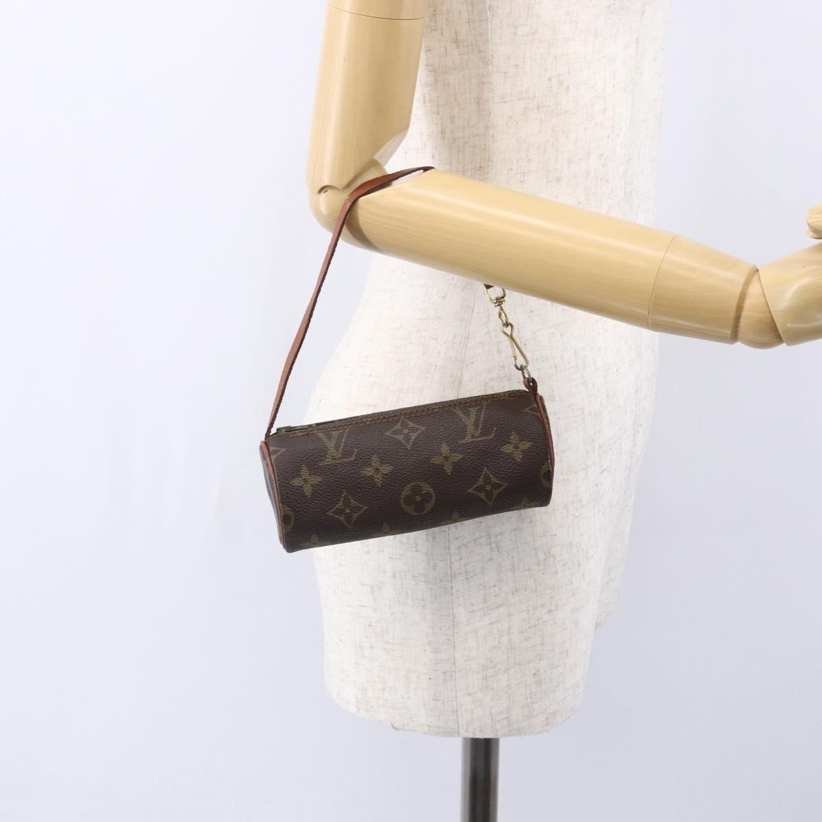 LOUIS VUITTON Monogram Papillon Pouch LV Auth 153575