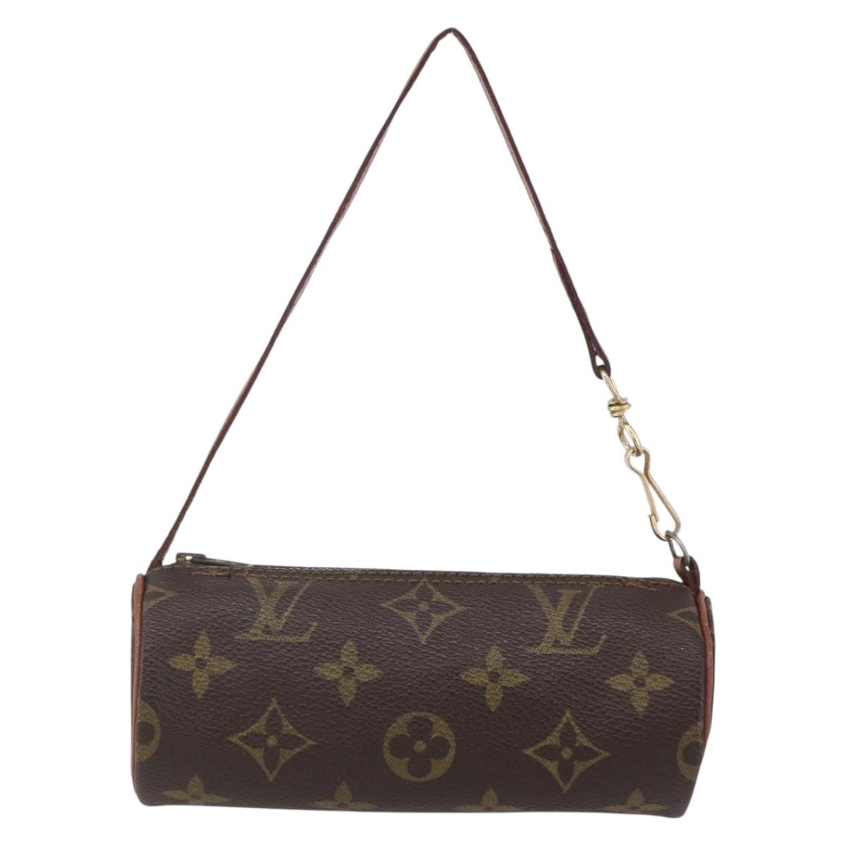 LOUIS VUITTON Monogram Papillon Pouch LV Auth 153575