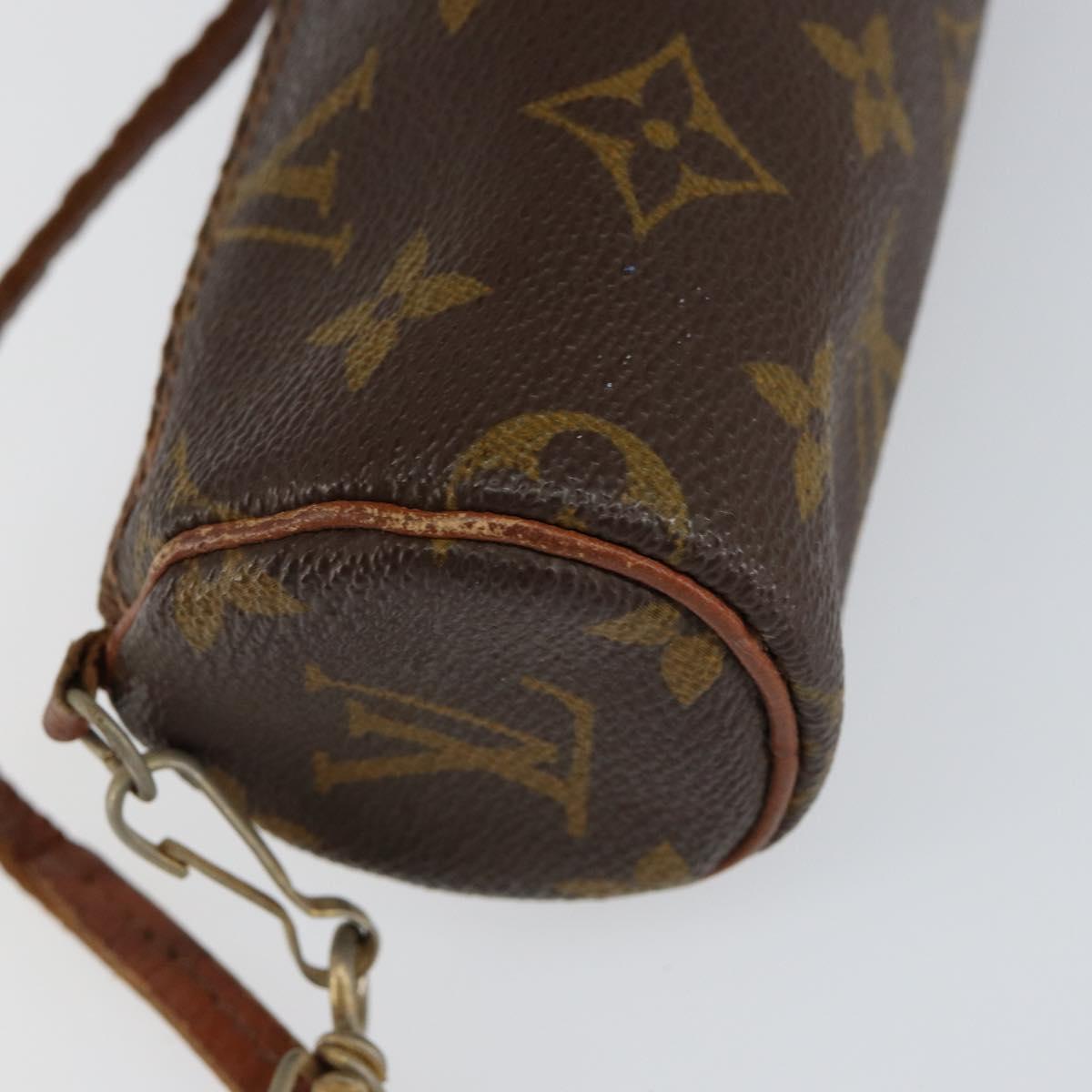 LOUIS VUITTON Monogram Papillon Pouch LV Auth 153576