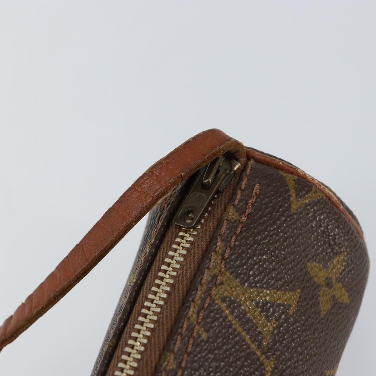 LOUIS VUITTON Monogram Papillon Pouch LV Auth 153576