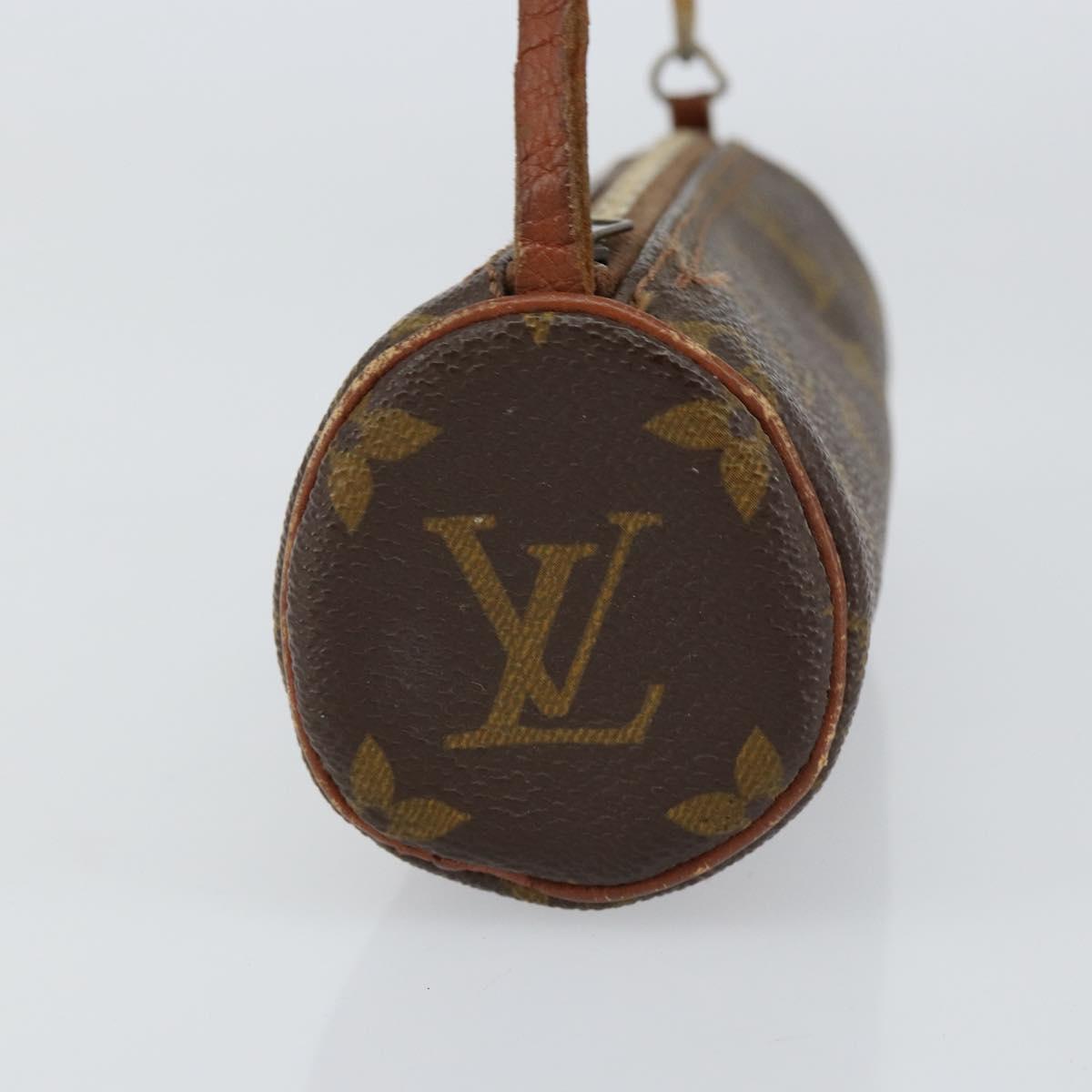 LOUIS VUITTON Monogram Papillon Pouch LV Auth 153576