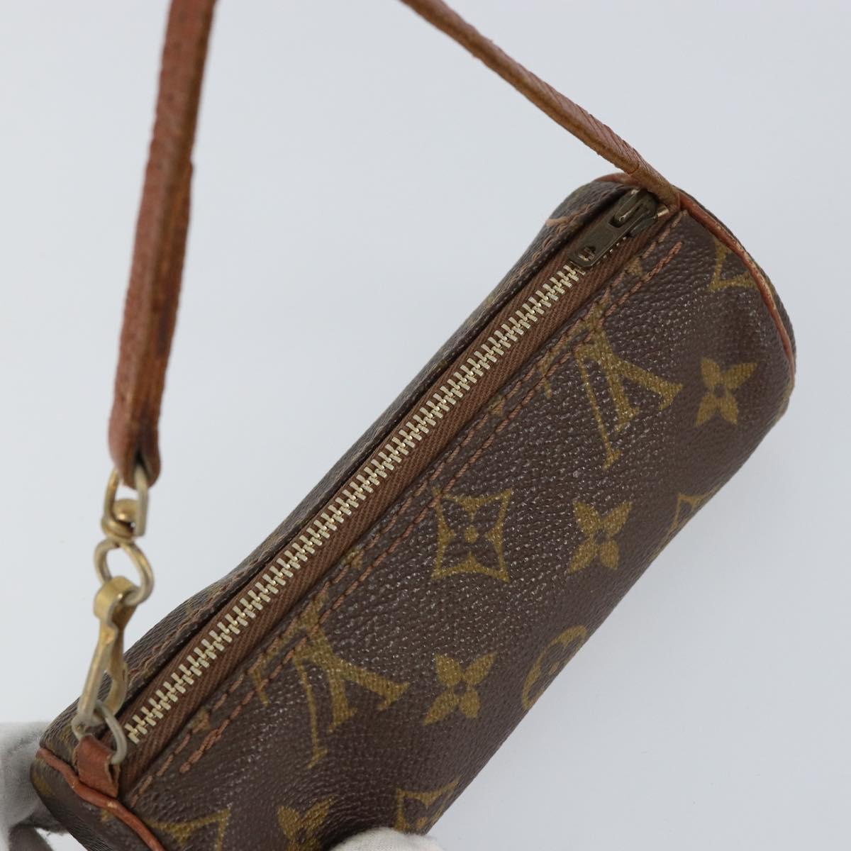LOUIS VUITTON Monogram Papillon Pouch LV Auth 153576