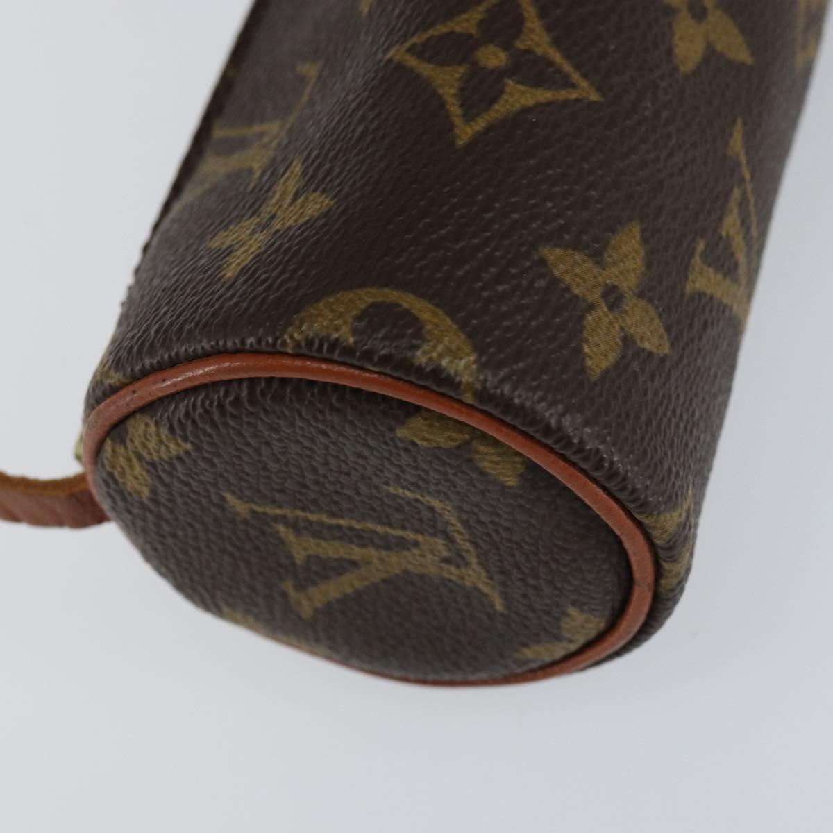 LOUIS VUITTON Monogram Papillon Pouch LV Auth 153578