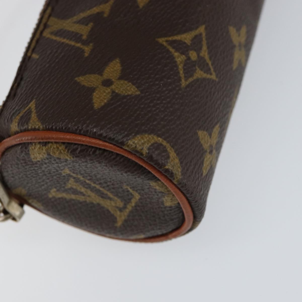LOUIS VUITTON Monogram Papillon Pouch LV Auth 153578