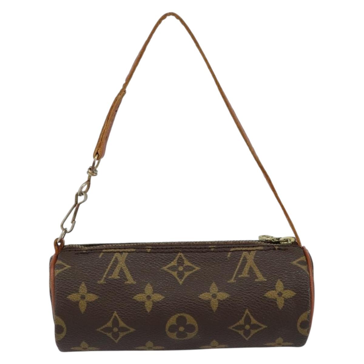 LOUIS VUITTON Monogram Papillon Pouch LV Auth 153578