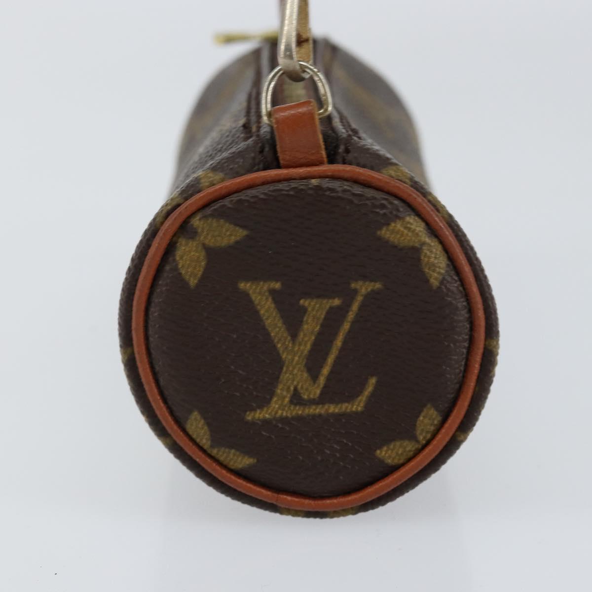 LOUIS VUITTON Monogram Papillon Pouch LV Auth 153578