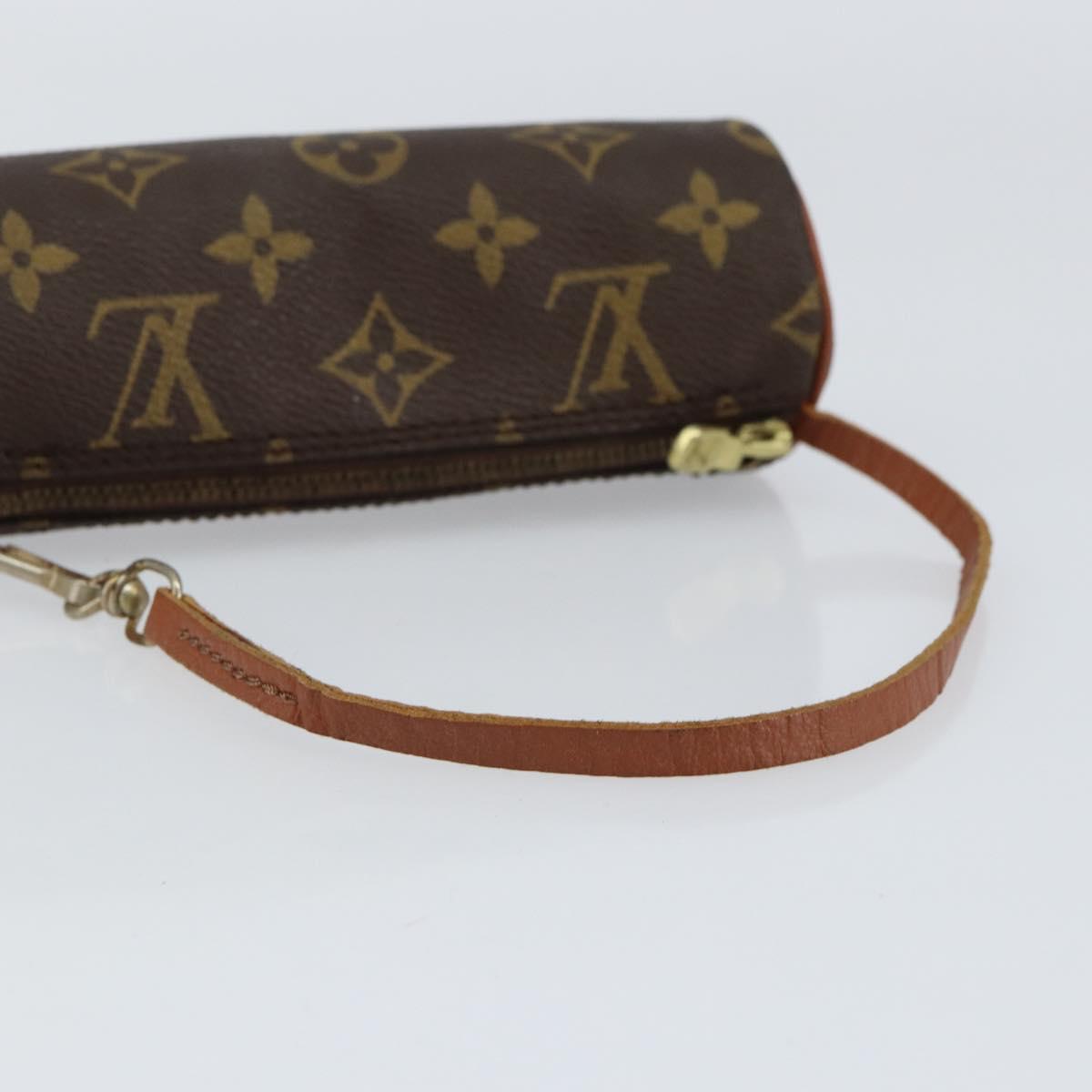 LOUIS VUITTON Monogram Papillon Pouch LV Auth 153578