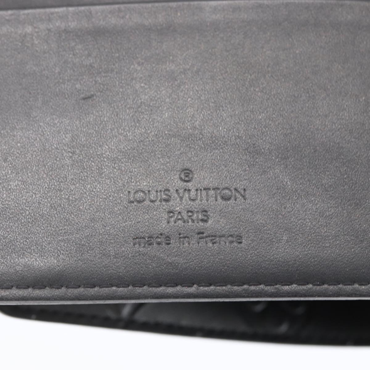 LOUIS VUITTON Monogram mat Agenda MM Day Planner Cover Gray R20925 Auth 153580