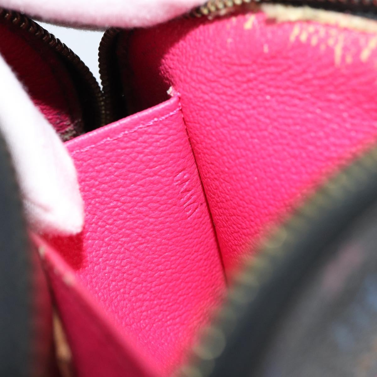 LOUIS VUITTON Multicolor Pochette Cosmetic Pouch Black M47355 LV Auth 153582