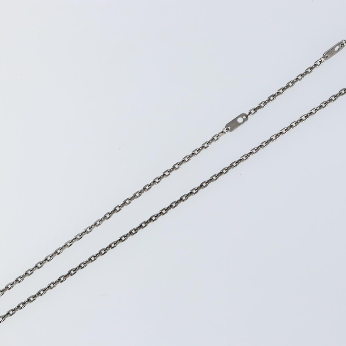 LOUIS VUITTON LV Printed Initials Necklace Silver tone M80208 LV Auth 153584M