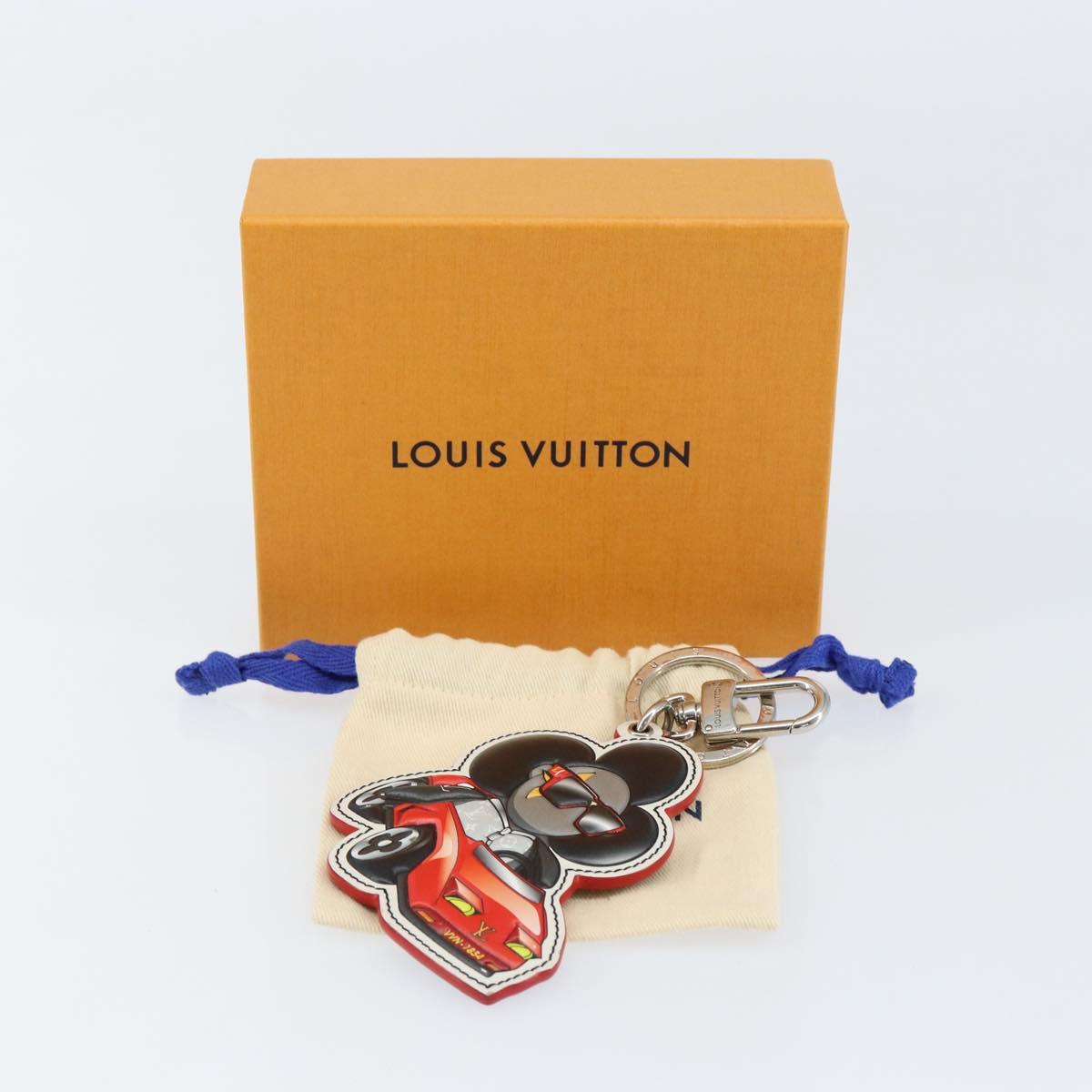 LOUIS VUITTON Monogram Eclipse Sporty Car Vivienne Key Holder M00960 Auth 153587