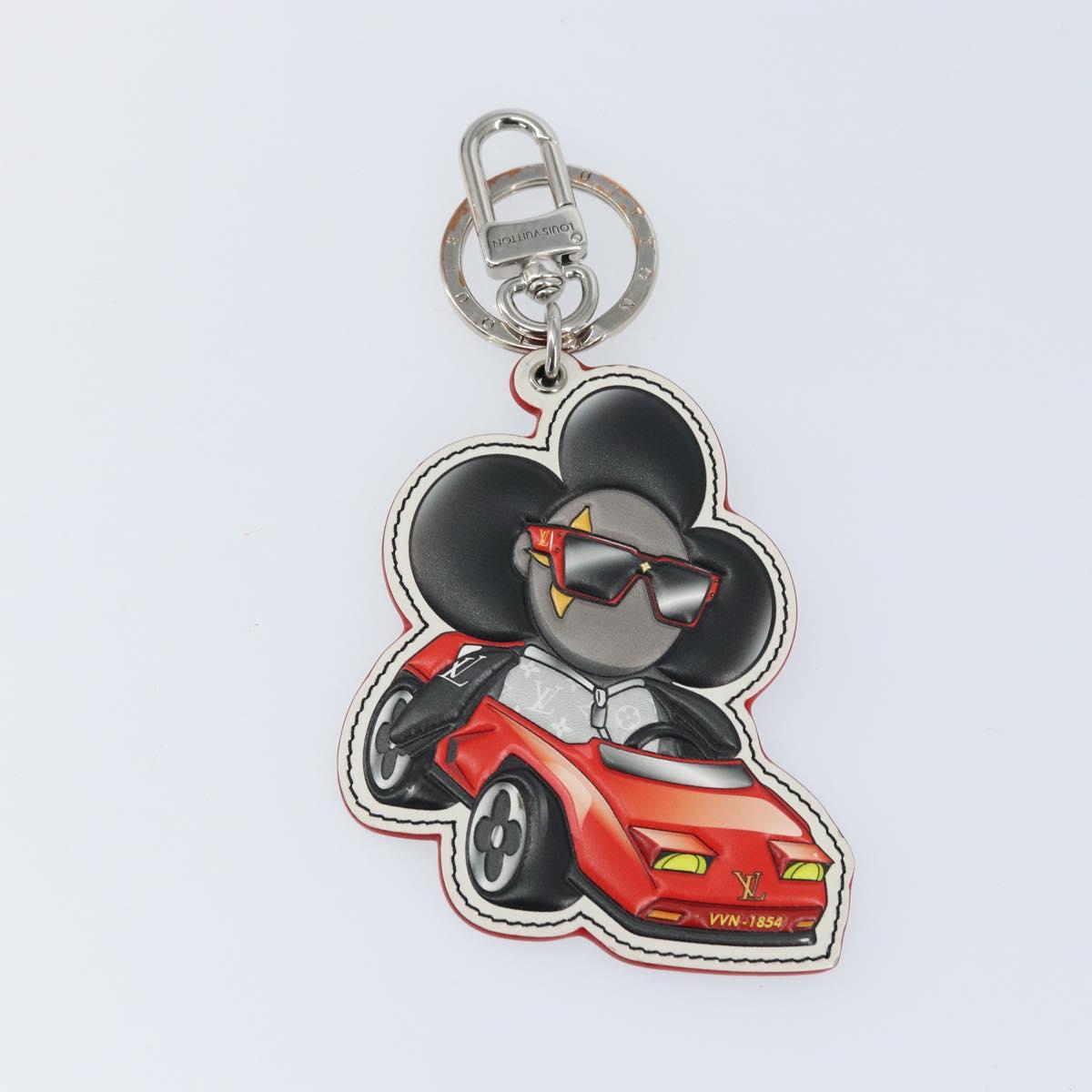 LOUIS VUITTON Monogram Eclipse Sporty Car Vivienne Key Holder M00960 Auth 153587