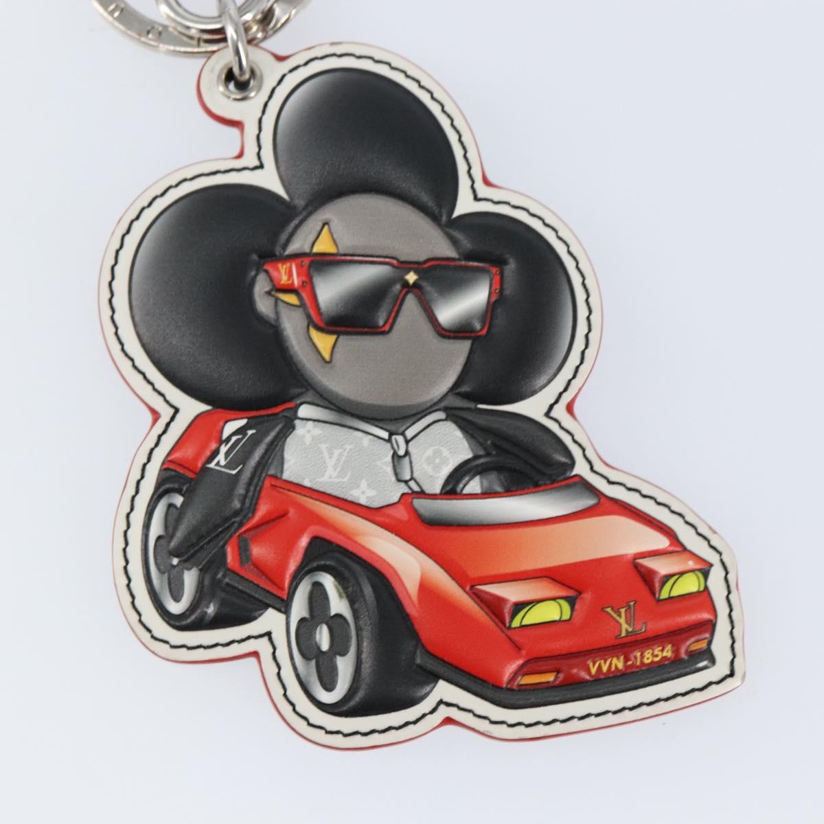 LOUIS VUITTON Monogram Eclipse Sporty Car Vivienne Key Holder M00960 Auth 153587