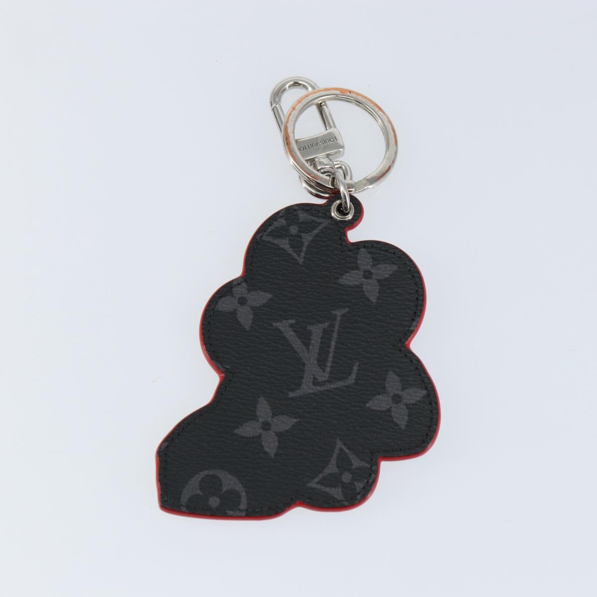 LOUIS VUITTON Monogram Eclipse Sporty Car Vivienne Key Holder M00960 Auth 153587