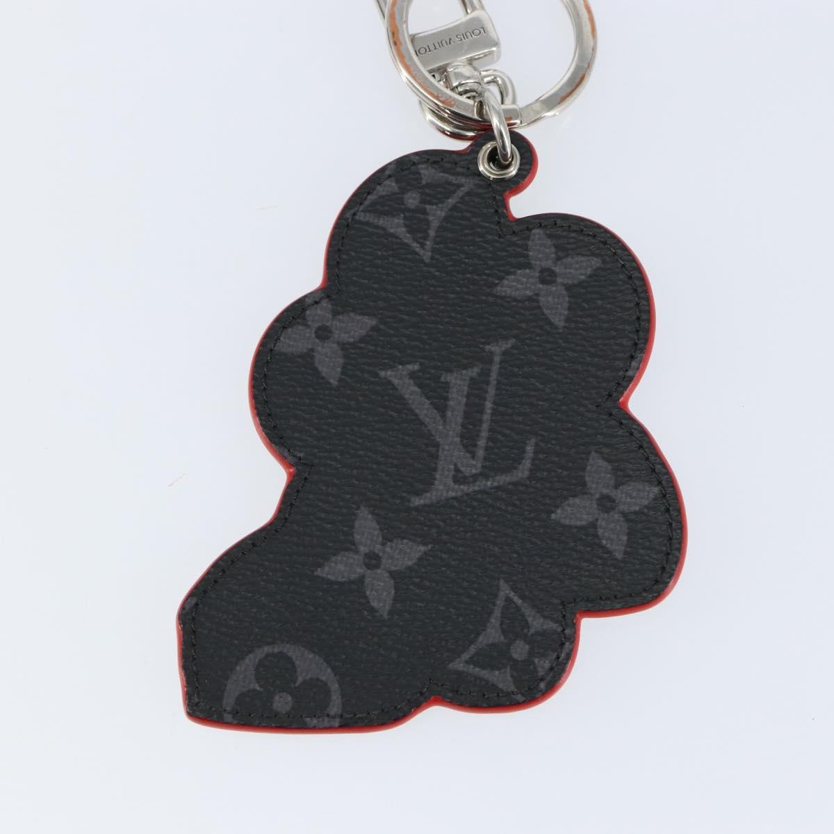 LOUIS VUITTON Monogram Eclipse Sporty Car Vivienne Key Holder M00960 Auth 153587