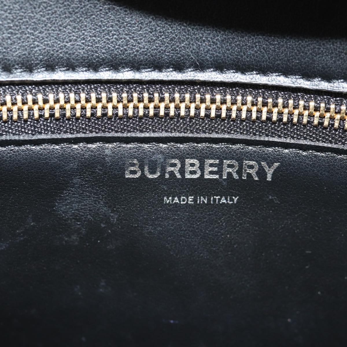 BURBERRY TB Monogram Shoulder Bag PVC Gold Brown 8031708 Auth 153622SM