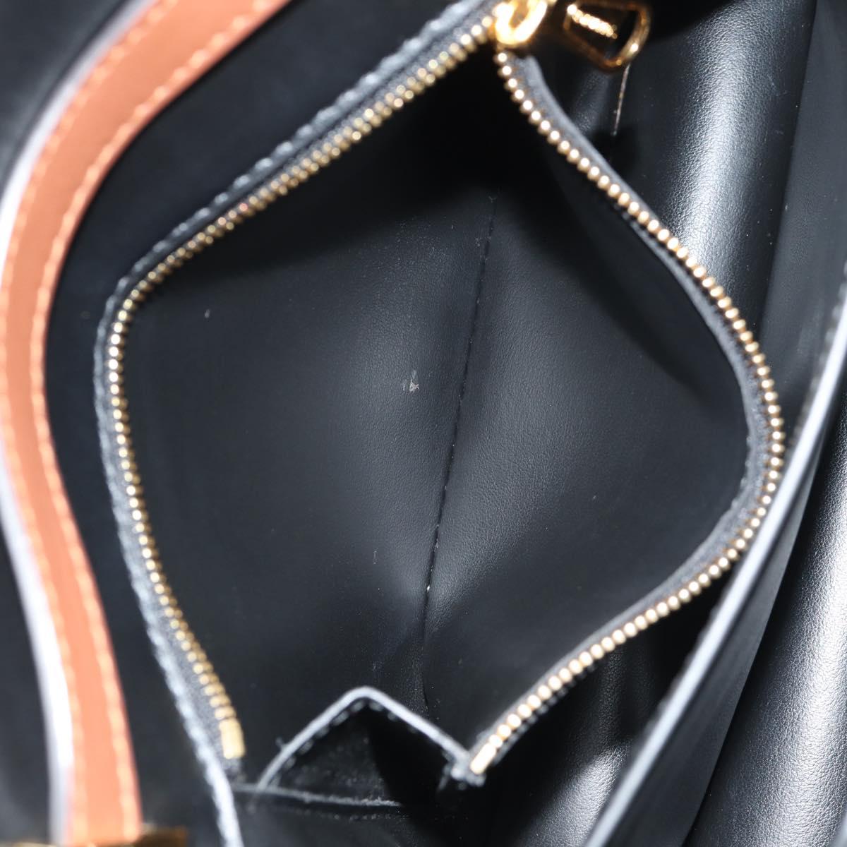 BURBERRY TB Monogram Shoulder Bag PVC Gold Brown 8031708 Auth 153622SM