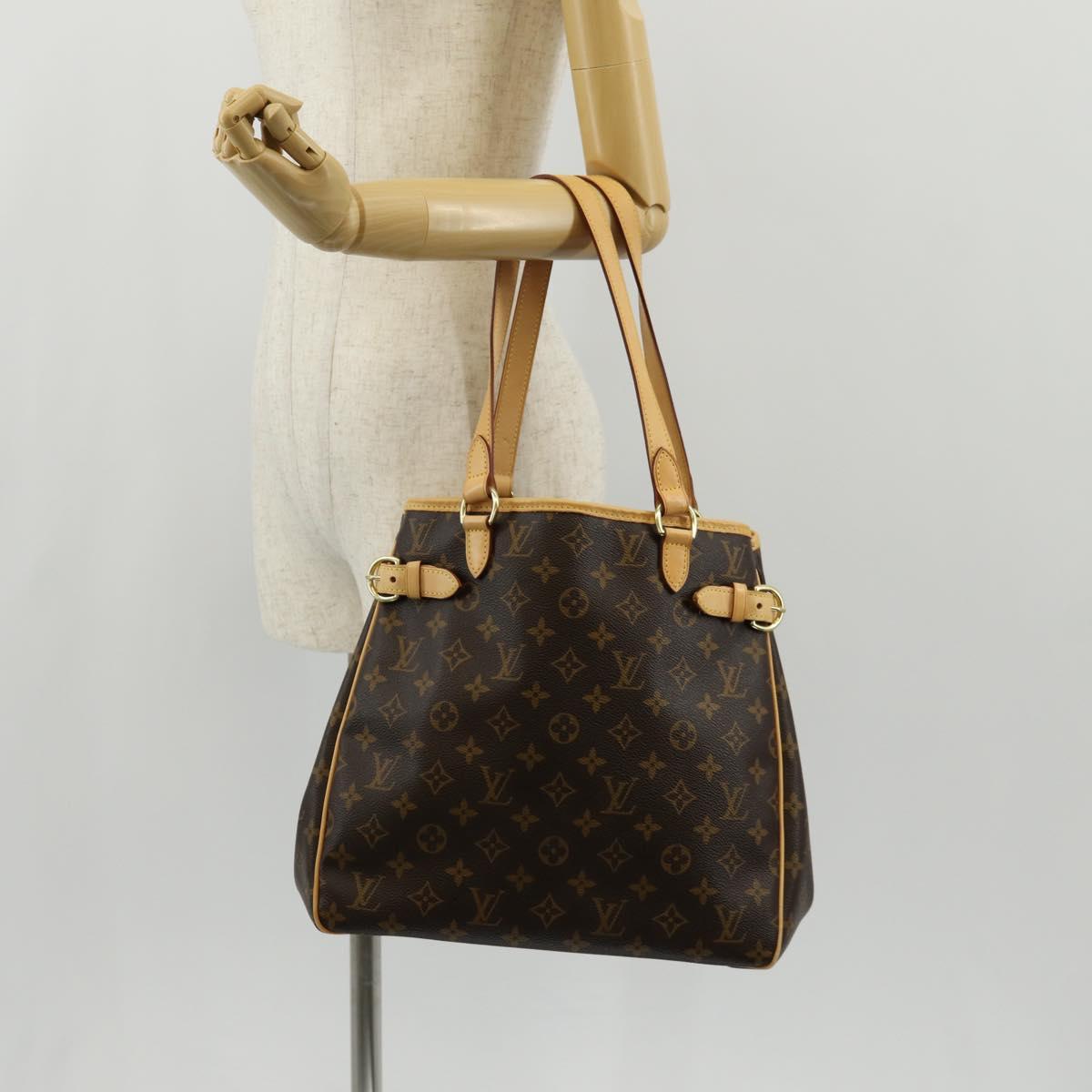 LOUIS VUITTON Monogram Batignolles Vertical Tote Bag M51153 LV Auth 153625SAV