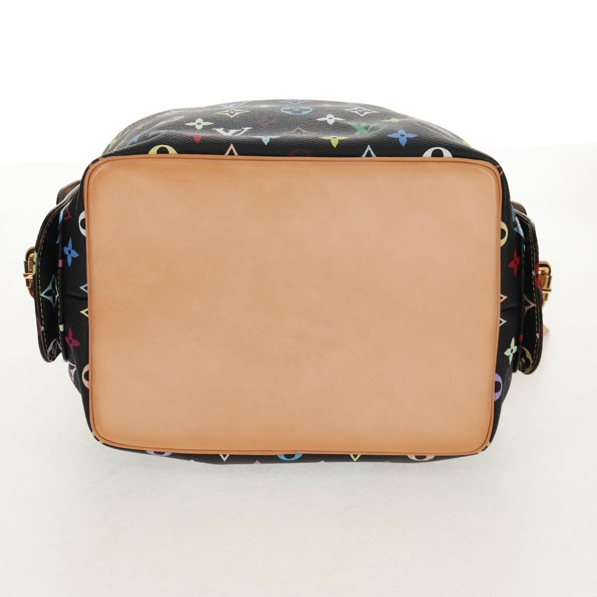 LOUIS VUITTON Monogram Multicolor Petit Noe Bag Black M42230 Auth 153632SM