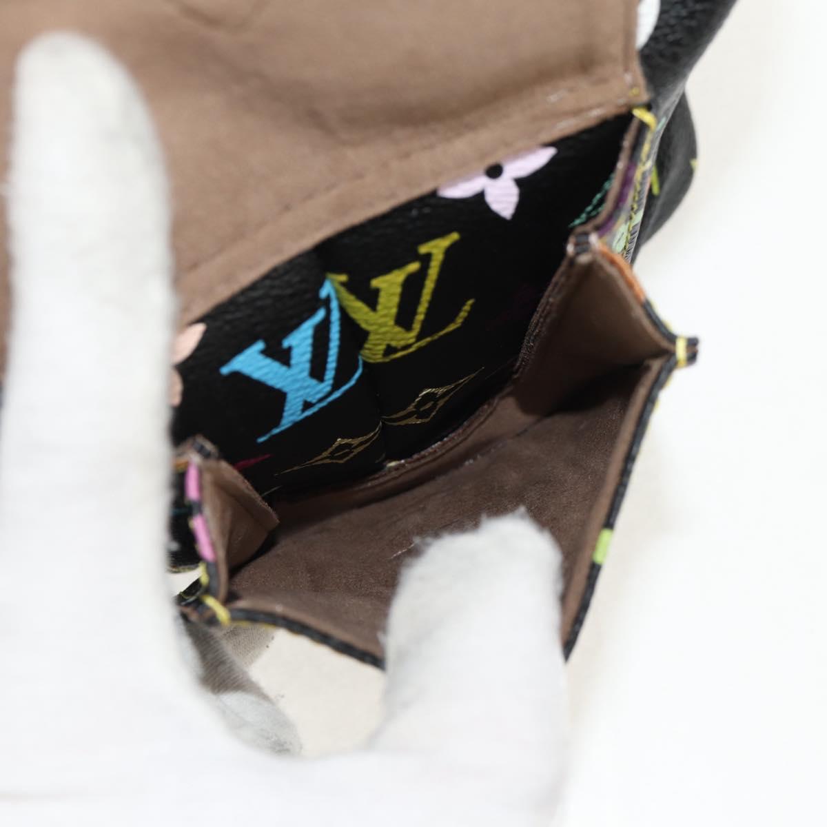 LOUIS VUITTON Monogram Multicolor Petit Noe Bag Black M42230 Auth 153632SM