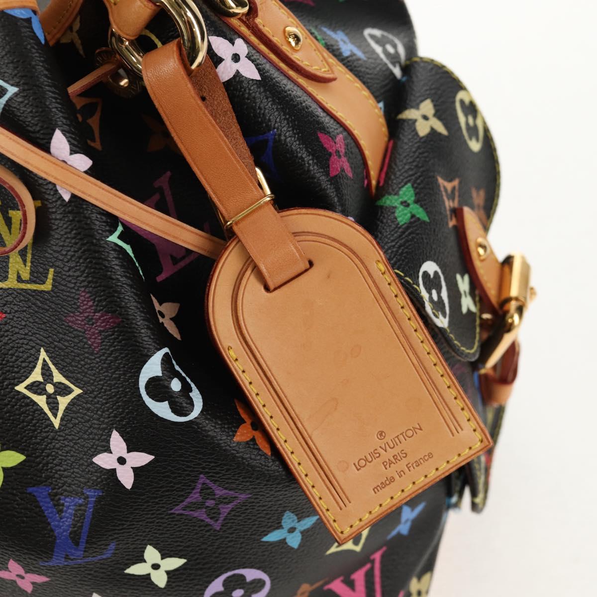 LOUIS VUITTON Monogram Multicolor Petit Noe Bag Black M42230 Auth 153632SM