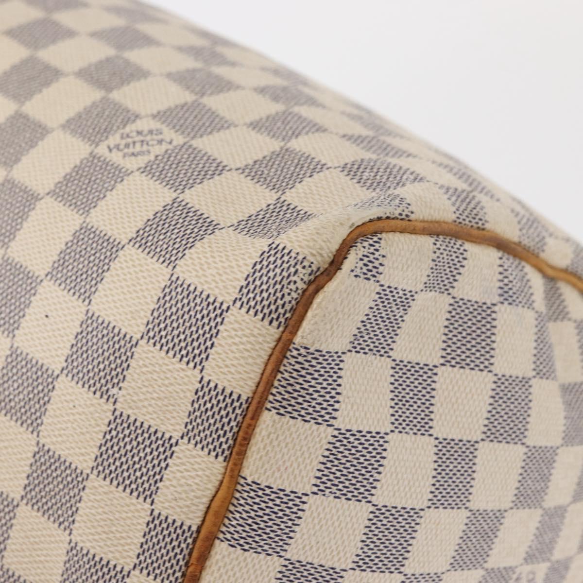 LOUIS VUITTON Damier Azur Speedy 30 Hand Bag N41533 LV Auth 153634