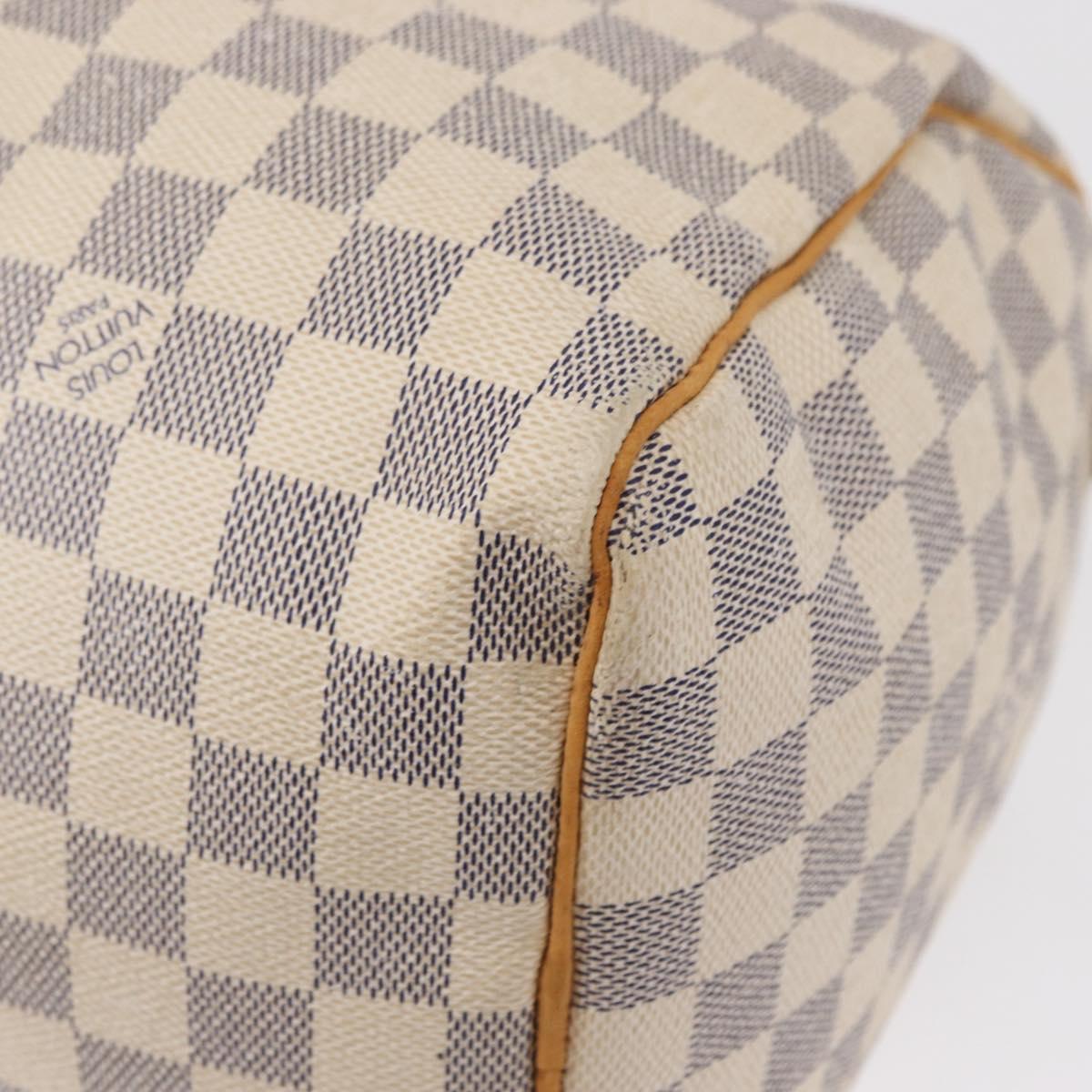 LOUIS VUITTON Damier Azur Speedy 30 Hand Bag N41533 LV Auth 153634