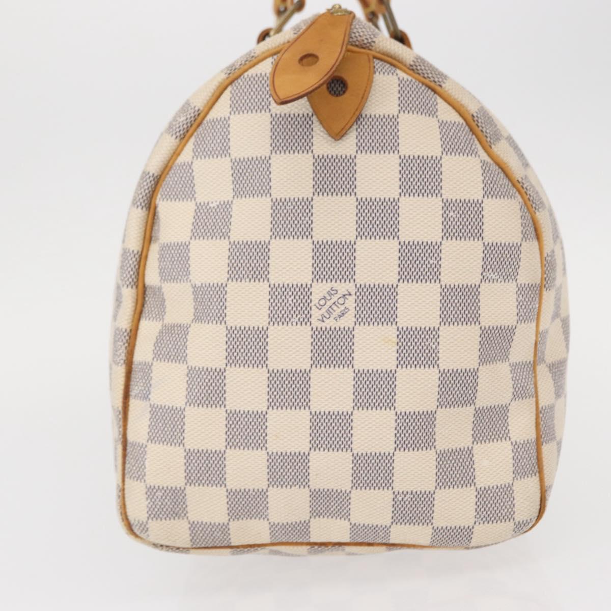 LOUIS VUITTON Damier Azur Speedy 30 Hand Bag N41533 LV Auth 153634