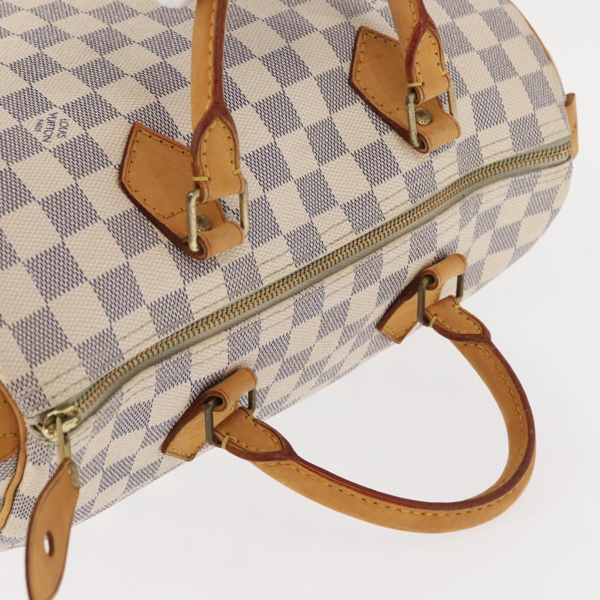 LOUIS VUITTON Damier Azur Speedy 30 Hand Bag N41533 LV Auth 153634