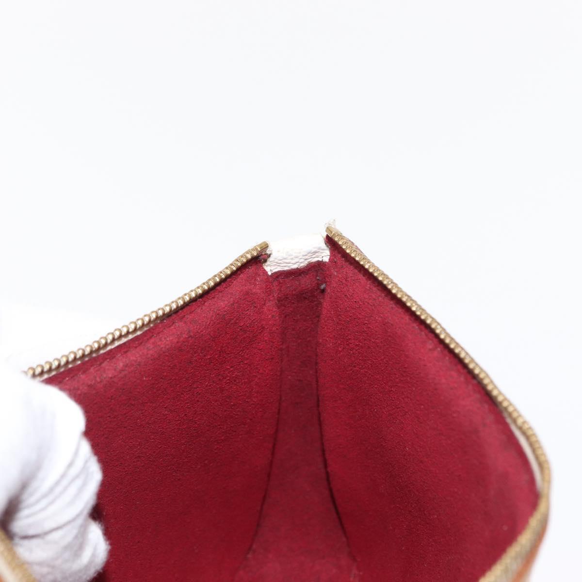 LOUIS VUITTON Multicolor Pochette Accessoires Pouch White M92649 LV Auth 153635A