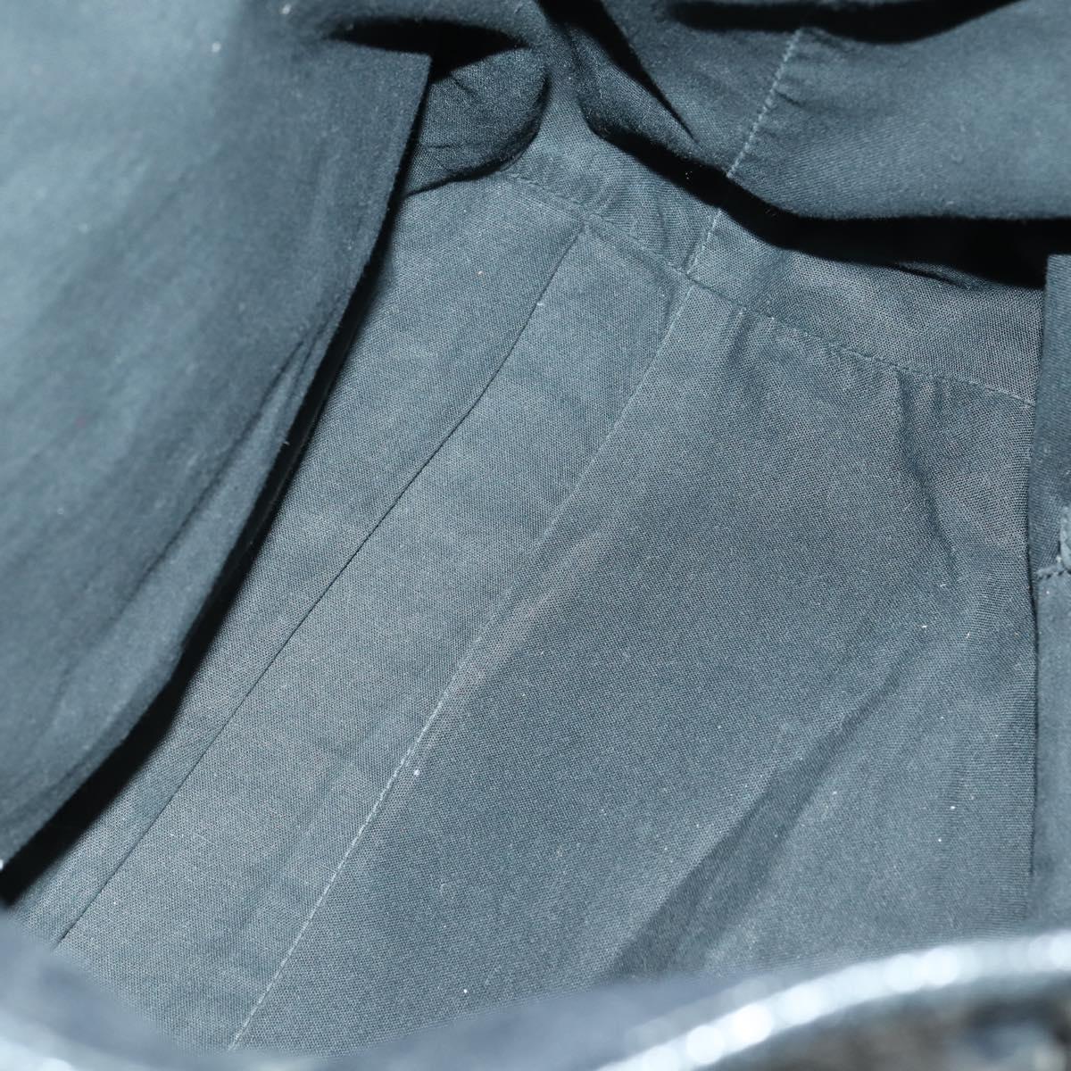 BALENCIAGA Paper Mini Hand Bag Leather Black 228750 Auth 153636