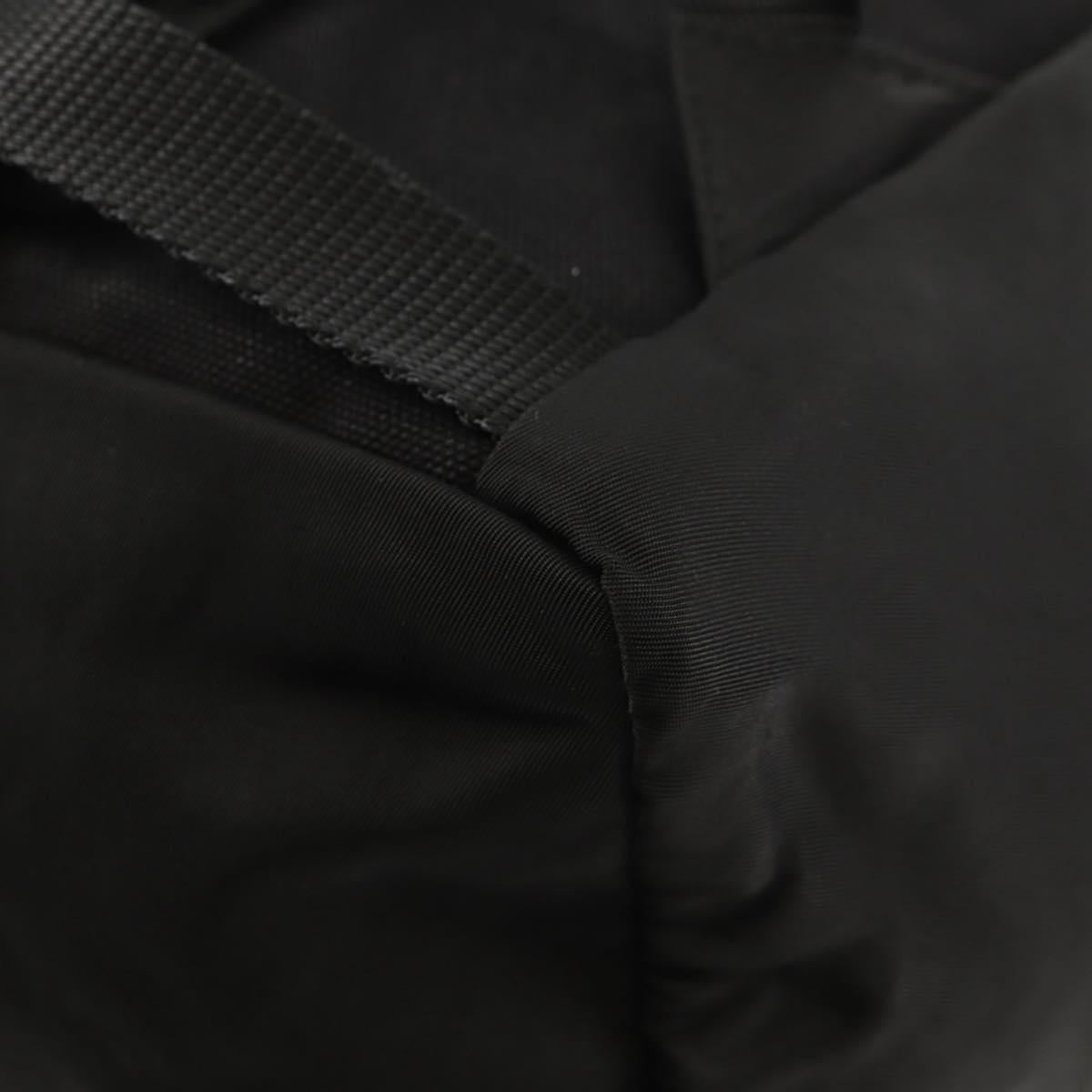 PRADA Backpack Nylon Black Silver Auth 153638V